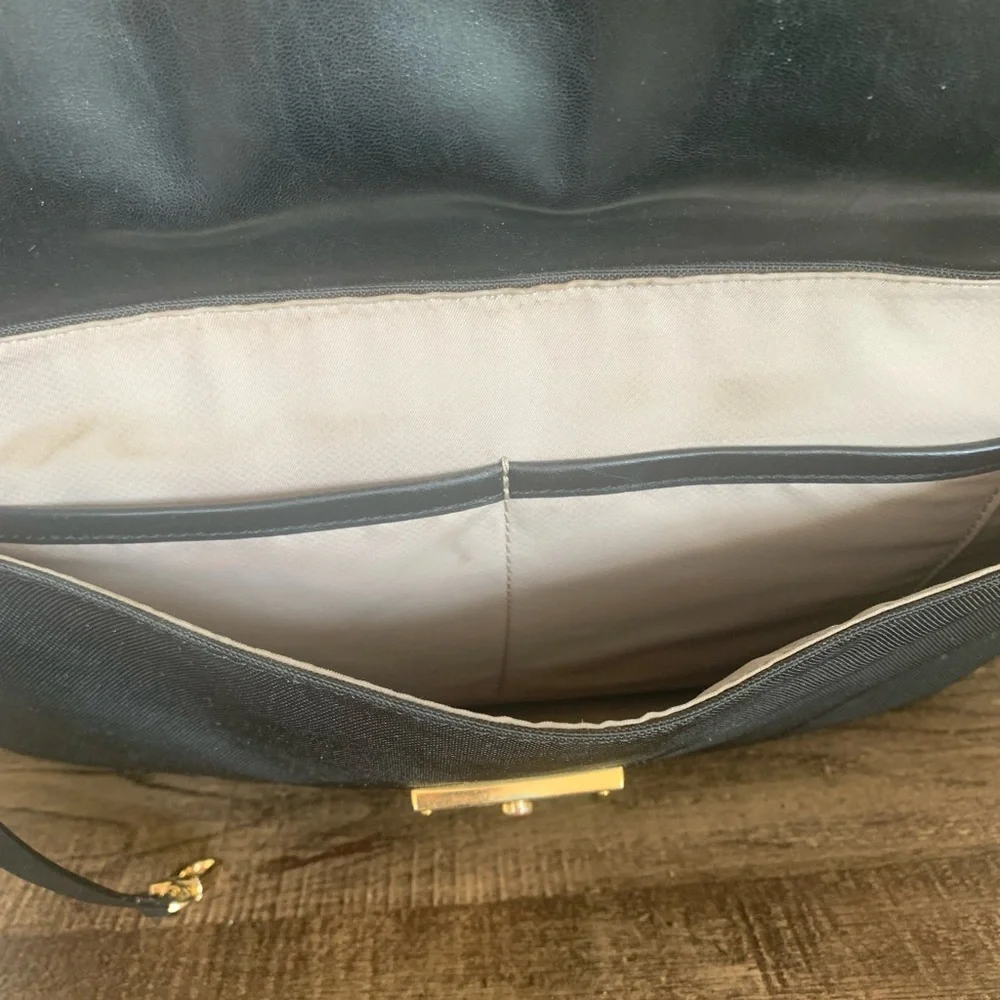 TUMI LARKIN 2-Way Business Briefcase Nylon and Leather Black